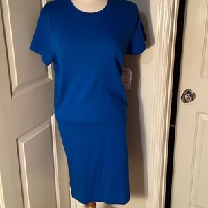 Women’s Casual Blue (cobalt) Time and Tru T-Shirt Dress Medium (8-10) Size.